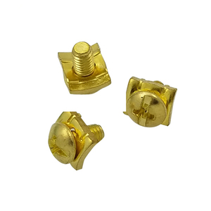 Fabricant de vis <span class=keywords><strong>à</strong></span> filetage <span class=keywords><strong>à</strong></span> fente en laiton encastré avec rondelle carrée pour produits électriques - Product Image 1