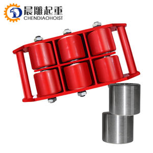 भारी शुल्क 6t 8t 12t लोड रोलर मूविंग स्केट्स कार्गो टैंक रिगर ट्रॉली - Product Image 4