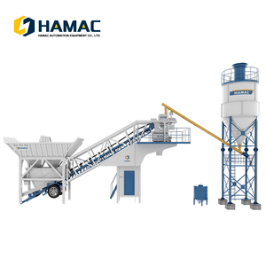 Estación Móvil de Mezcla de Concreto, Planta Móvil de Concreto Premezclado, Planta de Mezcla de Concreto Fácil de Transportar para Ingeniería - Product Image 2