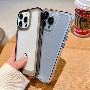 Custodia di lusso <span class=keywords><strong>trasparente</strong></span> antiurto per <span class=keywords><strong>iPhone</strong></span> 15 14 <span class=keywords><strong>13</strong></span> 12 <span class=keywords><strong>Mini</strong></span> 11 Pro X XR XS Max 7 8 Plus <span class=keywords><strong>Cover</strong></span> rigida in acrilico per paraurti <span class=keywords><strong>trasparente</strong></span> - Product Image 5