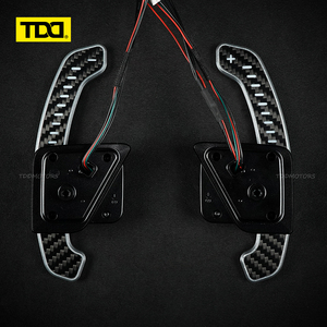 Palancas de cambio magnéticas de fibra de carbono TDD LED para Skoda 2019 Octavia VRS, palancas de cambio para volante - Product Image 2