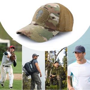 Camuflaje táctico gorra de béisbol al aire libre caza camionero sombrero malla ajustable Snapback visera gorras hombres mujeres - Product Image 2