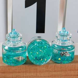 En gros, Modèle en résine de moule de mer Jinsha flottant en bouteille, Ornement en résine Kawaii, Breloques en résine phosphorescentes pour décoration de voiture - Product Image 6