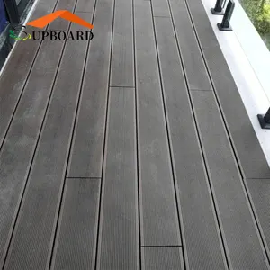 Thin Groove Pvc Wpc Decking 21mm Outdoor