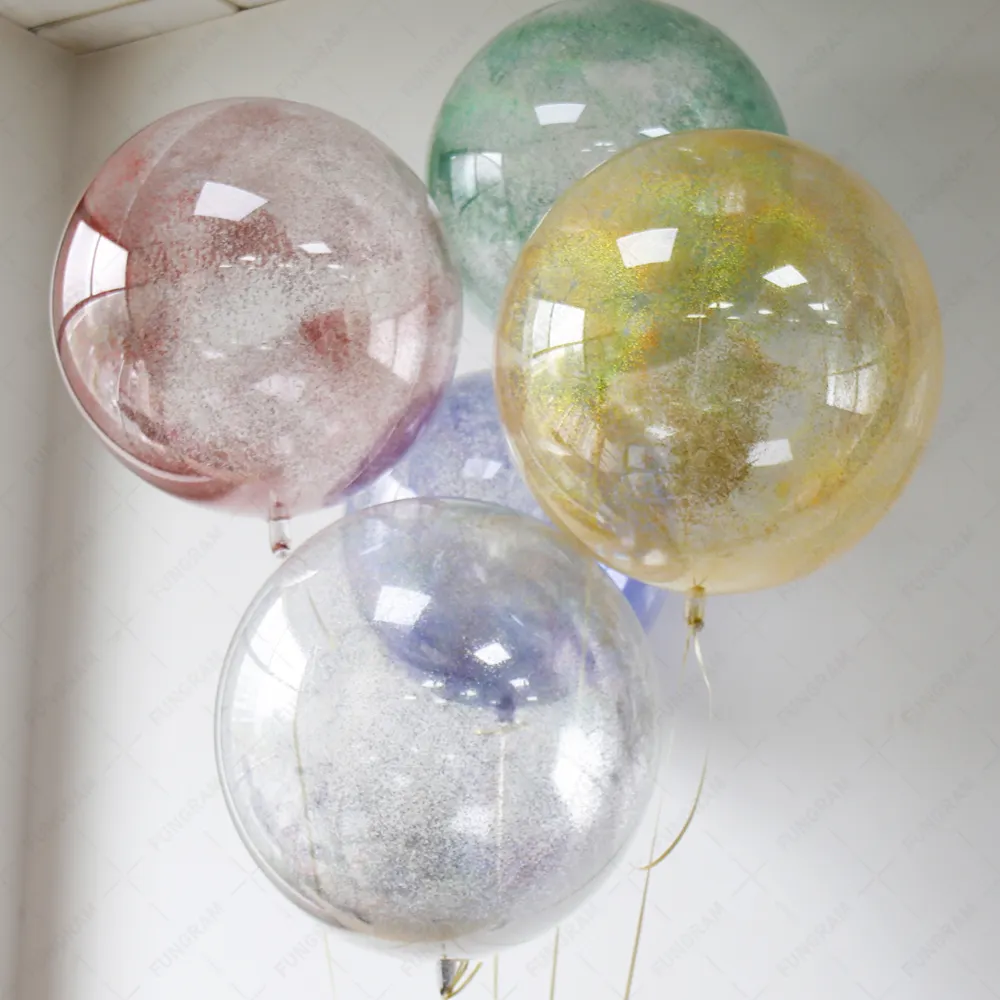 Boule de Bobo à Paillettes Laser de 20 Pouces, Arrangement d'Ambiance pour Fête d'Anniversaire, Décoration de Ballons Bobo, Nouveauté