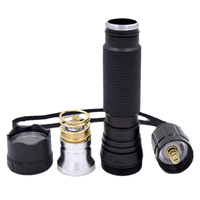 Lampe de poche blanche SYQT avec combo de visée laser à point rouge vert pour accessoires de chasse