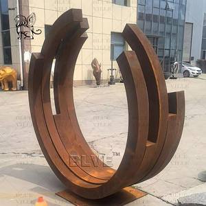 Sculpture en acier corten rouillé, statue en métal pour la décoration de jardin, de rue et de paysage, centre de jardinage BLVE - Product Image 4