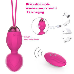 Amazon Hot Sell 2 In 1 Kegel Bälle Kit Ben Wa Bälle Silikon Fernbedienung Vibrator Ei Für Frauen - Product Image 4