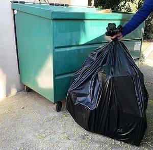 Wholesale Industrial Use Medium trash bag Disposable Large Portable <b>Plastic</b> Black Garbage Bags - Product Image 4