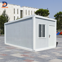 Chine Vente en gros Bureau conteneur 20 pieds Cabine préfabriquée portable pour chantier Maisons préfabriquées de 2 étages