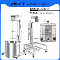 Mélangeur Liquide Vertical Électrique SPRALL de Qualité Alimentaire avec Différents Modes de Levage pour Peinture, Produits Chimiques, Savons et Cosmétiques