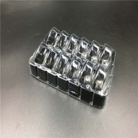 Emballage de boîte à macarons en plastique transparent blister personnalisé pour animaux de compagnie contenant pour macarons avec plateau