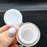 Emballages cosmétiques haut de gamme en acrylique/PS, pots et flacons pour crème (0,2 oz-2 oz) - Finition givrée sérigraphiée, ouverture manuelle