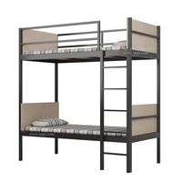 Mobilier pour dortoir Mobilier pour chambre d'étudiants Lit superposé moderne en métal solide pour étudiant