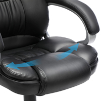 Fauteuil de Direction Luxueux en Cuir Vert Beige à Dossier Haut, Rembourré, pour Bureau et Chambre à Coucher – Prix Usine Abordable