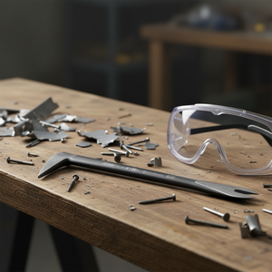 เครื่องมือดึงตะปูสแตนลีย์ 8 นิ้ว 20 ซม. พร้อมแว่นตานิรภัยสำหรับงานโลหะ - Product Image 3