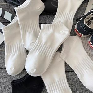 White Athletic <b>Socks</b> Short Breathable Unisex College Style Low Top Casual <b>Socks</b> For Women Youth - Product Image 3