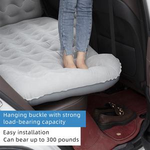 Matelas gonflable de voyage de voiture de vente chaude avec le <span class=keywords><strong>lit</strong></span> d'air de flocage de siège arrière de cordon pour camper avec l'oreiller principal de Protection - Product Image 6