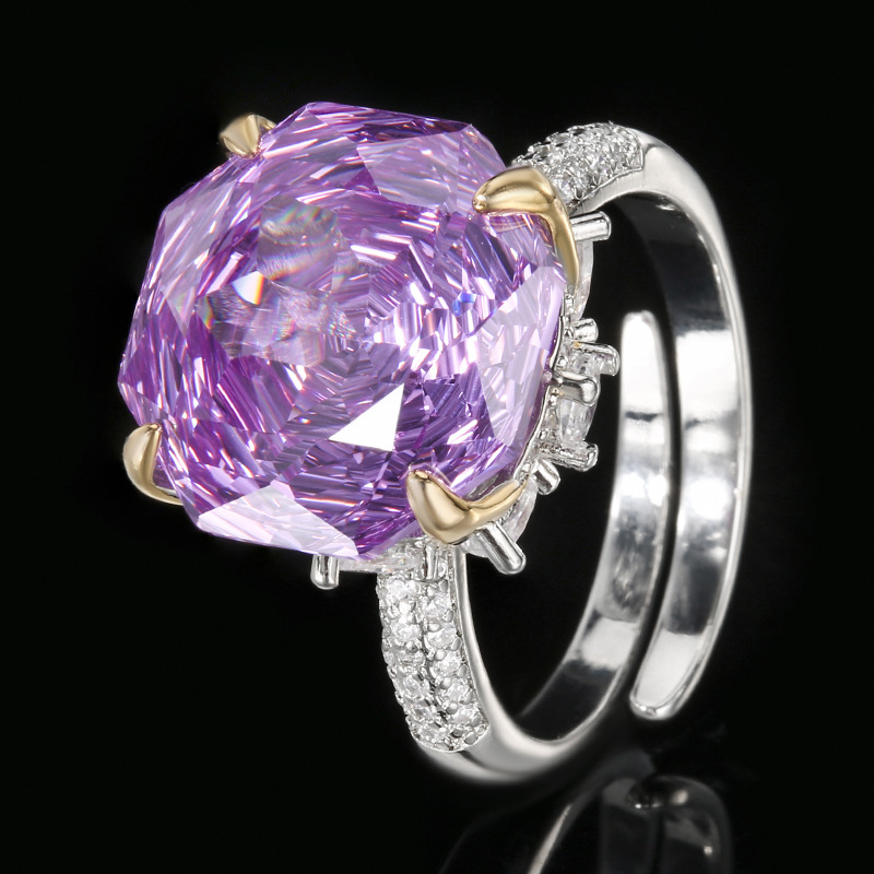 anello viola di dimensioni aperte