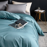 Nouvelle Arrivée 2026, Parure de Lit en Coton Satiné Couleur Unie Taille Queen, Draps Ultra Doux et Soyeux, Qualité Hôtelière & Entretien Facile