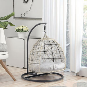 Günstiger Preis Maßgefertigtes Gemütliches Rattan-Geflecht Haustier-Hundehäuschen Katzenhaus Käfig Hundehöhle Bett Hängematte - Product Image 3
