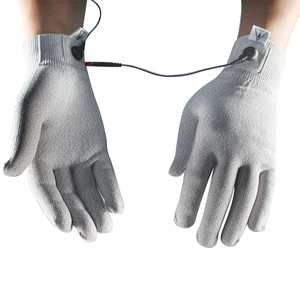 ROOVJOY guanti da massaggio conduttivi bianchi con tecnologia <span class=keywords><strong>EMS</strong></span> per alleviare il dolore alla mano e elettroterapia macchina decine/<span class=keywords><strong>EMS</strong></span> - Product Image 2