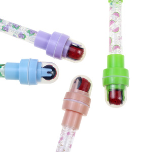 BECOL Vente en gros Stylo à roulettes lumineux 5 en 1 Stylo à bulles fantaisie Stylo à bille en plastique lumineux avec surligneur pour enfants - Product Image 3