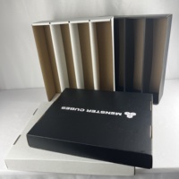 Boîte d'emballage pliable pour cartes à collectionner, boîtes de rangement pour cartes de sport noires, étuis à collectionner pour jeu de baseball