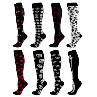 Halloween Elements Design Bas Fitness Sports Chaussettes de compression Dropshipping Chaussettes de cuisse à pression