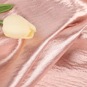 Desain baru 100% kain poliester kualitas tinggi warna murni berkilau mewah crepe milano satin kain poliester untuk <span class=keywords><strong>dr</strong></span> - Product Image 2