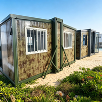 Bureau de chantier modulaire et portable en conteneur, 2 unités connectées, cabine à ossature métallique, construction préfabriquée, hébergement de chantier