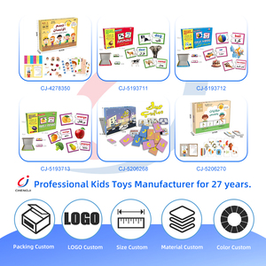 Rompecabezas de Papel Chengji, Juguete Educativo, Rompecabezas en Árabe e Inglés, Animales, Patrón de Dibujos Animados, Caja de Embalaje Educativa - Product Image 4