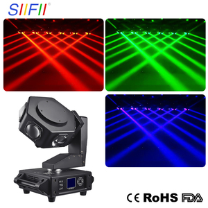 6x40W LED RGBW 360 °   Projecteur rotatif à faisceau continu DMX512 pour fêtes, DJ et éclairage de scène - Product Image 1