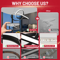 Lustre LED suspendu circulaire linéaire à prix de gros, économie d'énergie, compatible Tuya App et Matter, style nordique, 220V, pour salle à manger