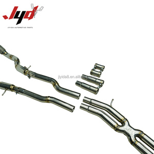 Système d'échappement au <span class=keywords><strong>prix</strong></span> d'usine JYD pour <span class=keywords><strong>Audi</strong></span> <span class=keywords><strong>S8</strong></span> D4 4.0T 2013-2017 avec embout en fibre de carbone et soupape électrique - Product Image 4