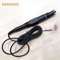 Sensor pH Digital REMOND 4-20mA Probe pH PPS Terendam Elektroda pH RS485 Akurasi 0.02pH Perlindungan IP68 Pendingin Air OEM
