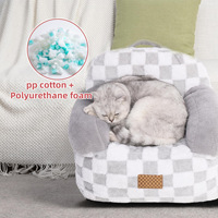 Canapé pour chat en gros d'usine, lit pour animaux de compagnie amovible et lavable, canapé humain, tapis pour animaux, canapé-lit doux et portable pour chat