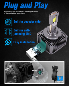 Phare de voiture 90w 18000lm Plug and Play D1S D3S D2S D4S D5S D8S Lampe de voiture LED <span class=keywords><strong>S</strong></span>érie <span class=keywords><strong>D</strong></span> Assemblage HID Remplacement des ampoules au xénon - Product Image 6
