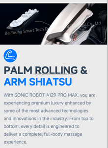 Видеообзор для проверки деталей - Новейшее массажное кресло 8D Robot Care: роскошное, усовершенствованное, для комфортного массажа ног, с функциями сидения и лежания - Product Image 2