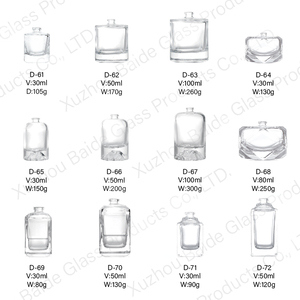 LONGDEBAI Wholesale clear 50ml <b>Perfume</b> <b>Bottle</b> Round Flat square Irregularity Unique Transparent Empty Glass <b>Perfume</b> <b>Bottle</b> 50mL - Product Image 4