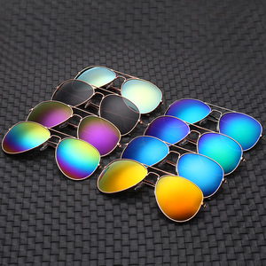 Occhiali da Sole Economici a Specchio per Donna/Uomo, Marca di Lusso, Montatura in Metallo, Stile Vintage per Guida e Attività all'Aperto - Product Image 5