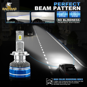 BB3264 M10 Phare LED <span class=keywords><strong>de</strong></span> véhicule, faisceau direct <span class=keywords><strong>blanc</strong></span>, boîtier <span class=keywords><strong>rouge</strong></span>, large compatibilité H4 H7 H11 9005 9006 H1 H8 9007 880 9012 D2H, approvisionnement en gros - Product Image 2