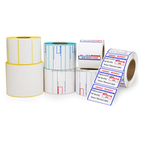 Étiquette autocollante personnalisée 50x25 50x30 58x40 58x60 60x40 80x50 Étiquette thermique directe pour code-barres Papier adhésif thermofusible Étiquette thermique