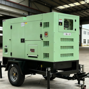 Générateurs mobiles silencieux 40 kW 50 kVA sur remorque insonorisée, groupe électrogène de secours - Product Image 1