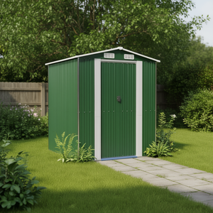 Abri de jardin en acier galvanisé 75.6x75.2x87.8 Vert pour rangement extérieur - Product Image 2