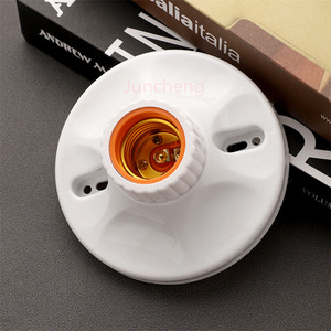 Soporte de enchufe de bombilla inteligente Control de sonido Base de <span class=keywords><strong>sensor</strong></span> de luz E27 Portalámparas conmutados blancos - Product Image 1