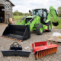 Livraison gratuite Chargeur diesel FULCORE 190 °   Capacité de creusement profond avec bras rotatif pour l'excavation de fondations sur chargeuse sur pneus