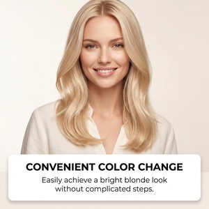 <span class=keywords><strong>Spray</strong></span> éclaircissant pour blondes, rehausse la couleur des <span class=keywords><strong>cheveux</strong></span> blonds, couvre les racines foncées, donne à la chevelure une brillance naturelle, formule douce - Product Image 4