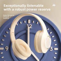 Casque Bluetooth sans fil HiFi avec effet lumineux cool pour les voyages et les sports