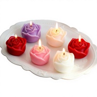Bougie parfumée artisanale en forme de rose, pour aromathérapie, souvenir créatif, accessoire photo, cadeau tendance et très prisé